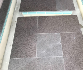 surface tiling in progress