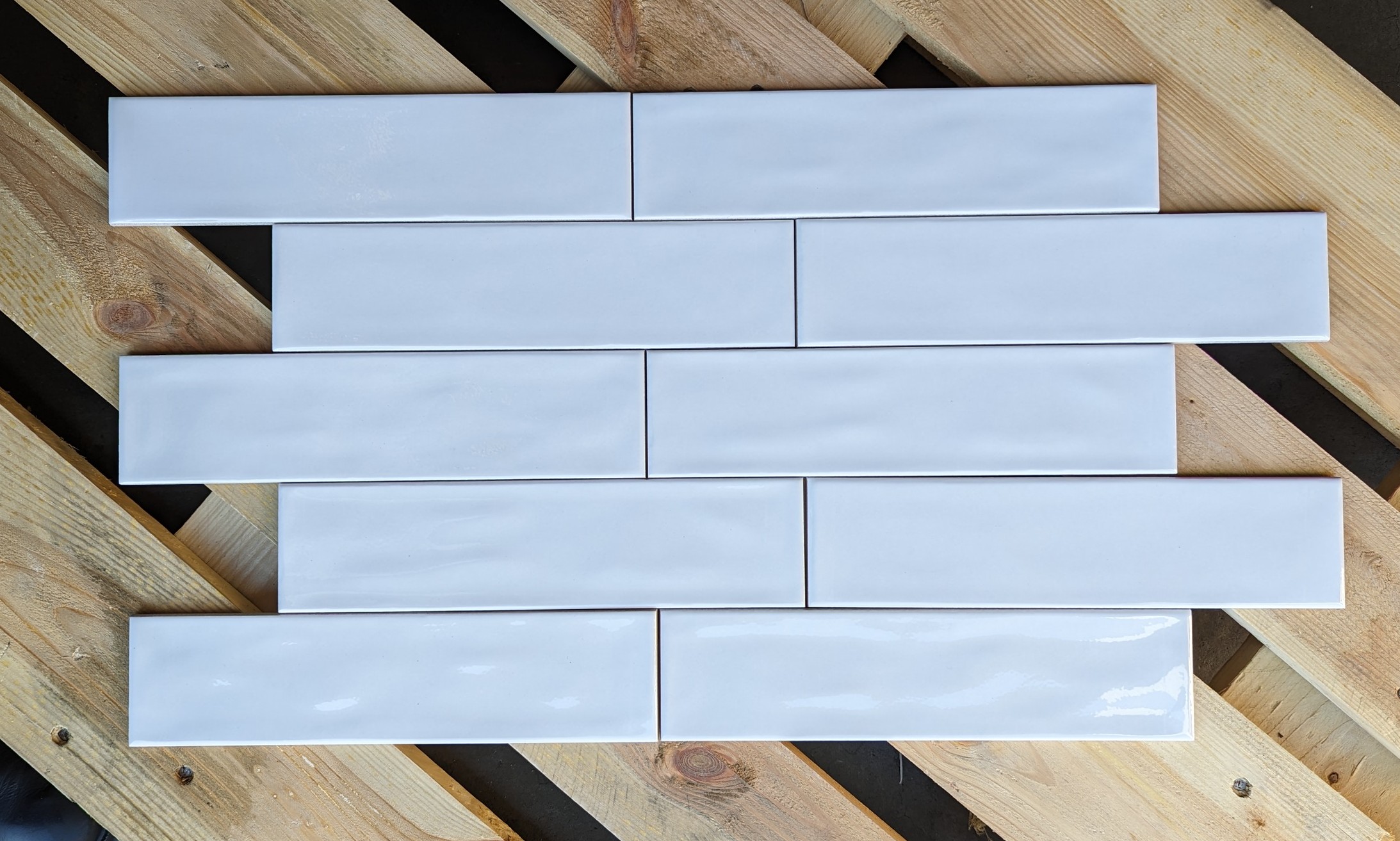Slash 73W white gloss 75x300 ceramic wall tile