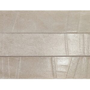 Cream subway brick tile with a modern structured surface