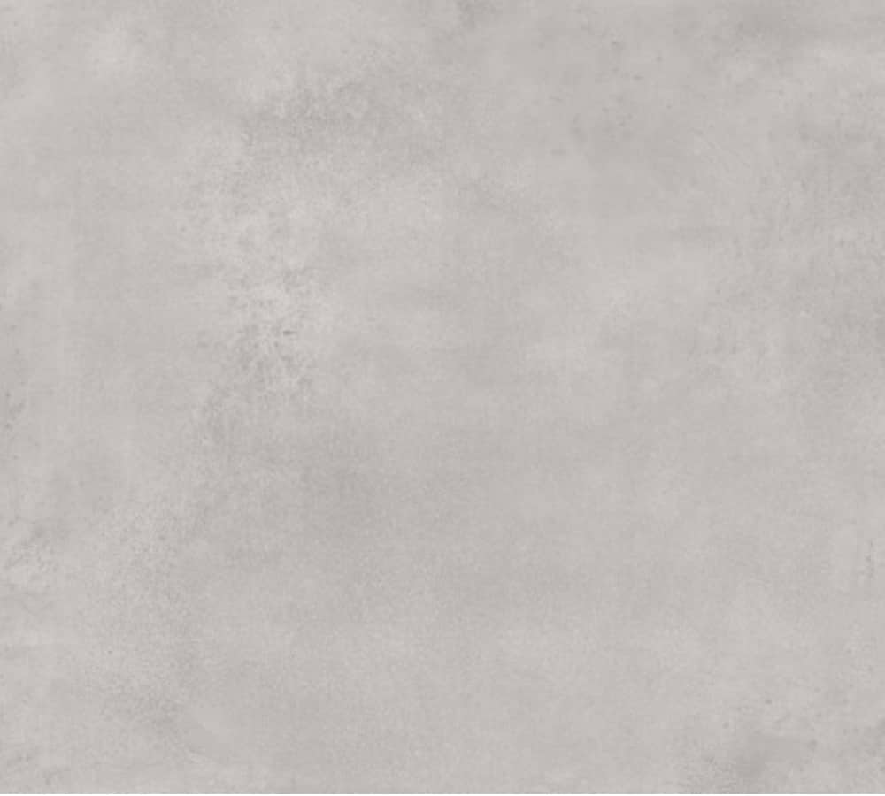 Concrete look porcelain tile with satin surface