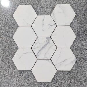 Carrara Hexagonal Mosaic