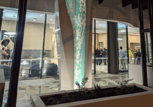 Outside lobby